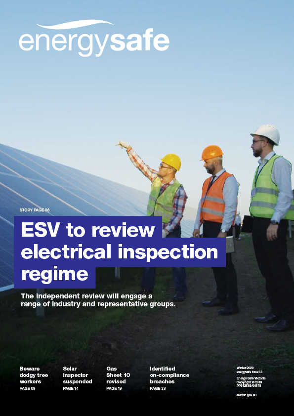 EnergySafe Magazine cover Issue 58